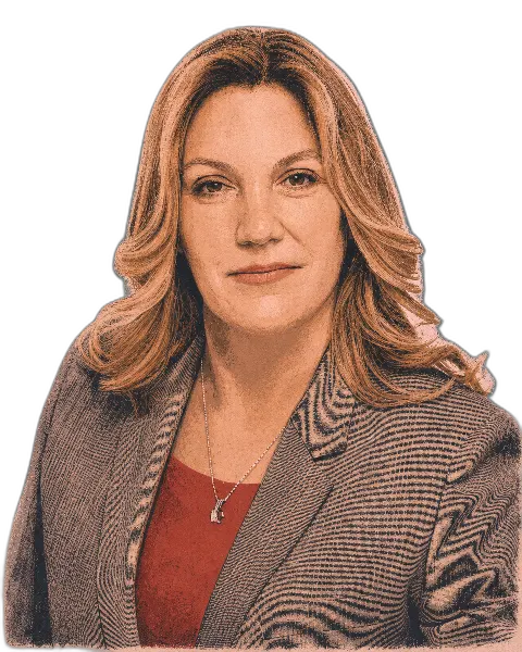 Illustrated portrait of Andrea Palm
