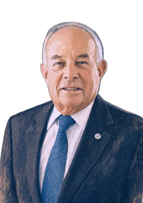 Illustrated portrait of Andrew Saul