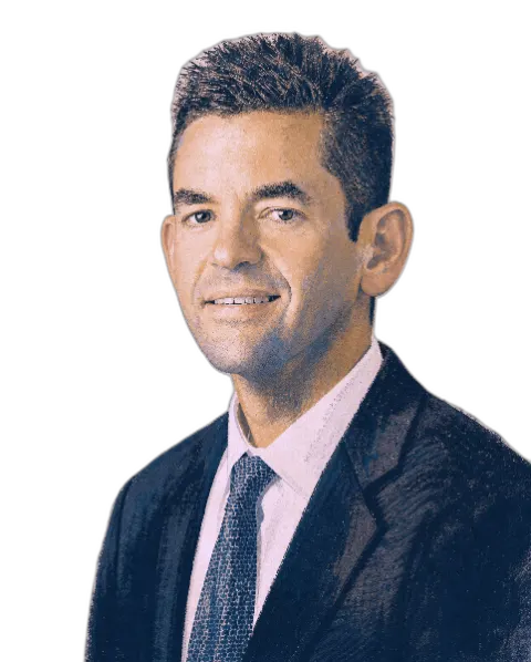 Illustrated portrait of Jared Isaacman