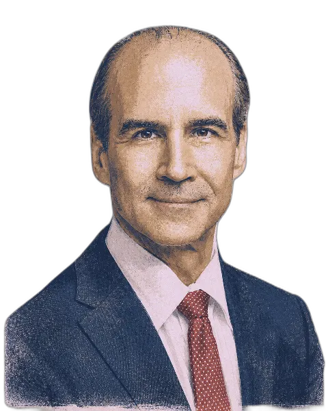 Illustrated portrait of Mark W. Menezes