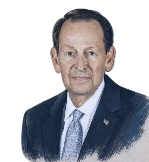 Illustrated portrait of Mitchell M. Zais