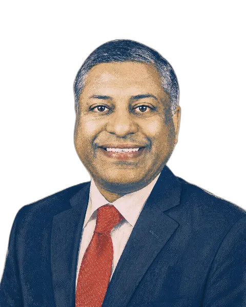 Illustrated portrait of Rahul Gupta