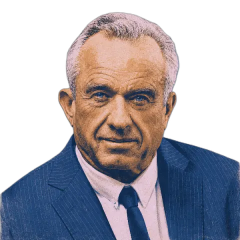 Illustrated portrait of Robert F. Kennedy