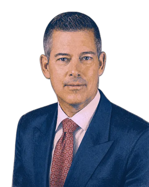 Illustrated portrait of Sean Duffy